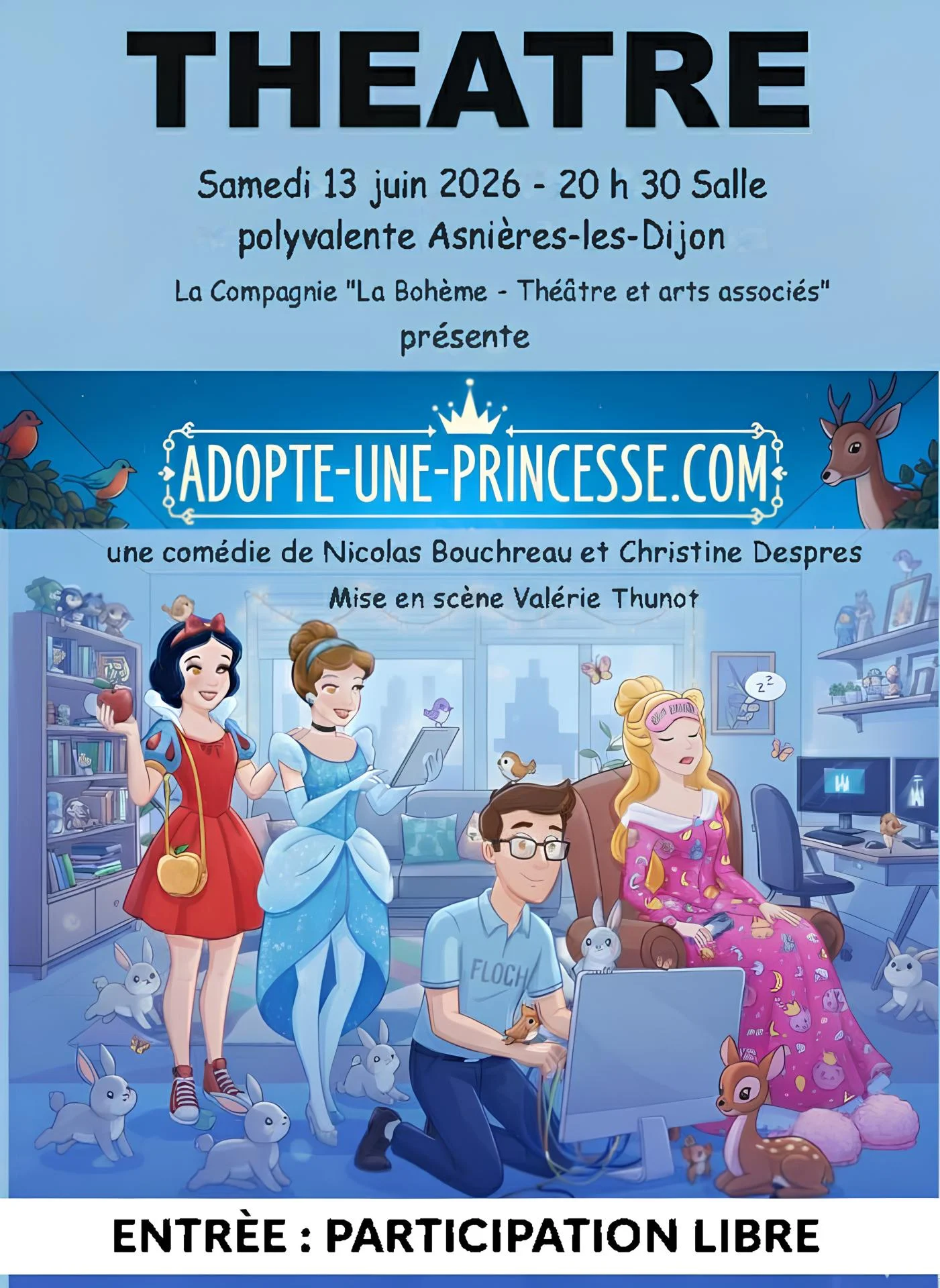 Affiche adopte une princesse com finale